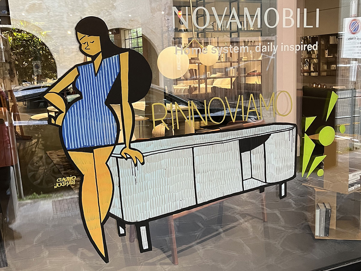 Atelier Home store in Treviso - Illustration by Claudio Bandoli